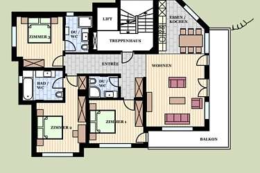 4.5 Modern Apartment für 6 Personen